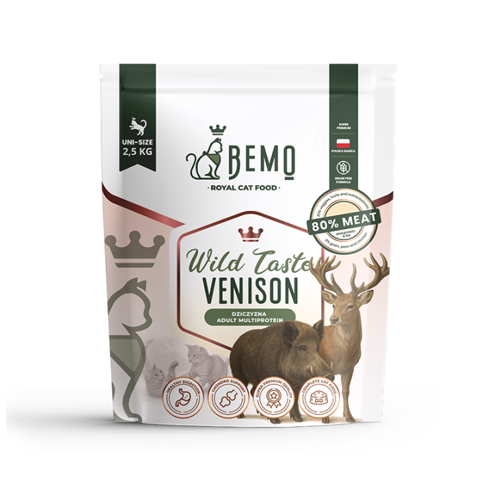 Bemo Cat Wild Taste Venison – dry food for cats with venison