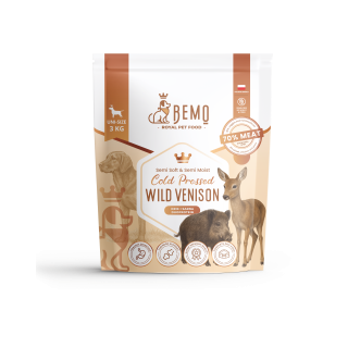 Bemo Cold Pressed Wild Venison - cold-pressed dog food with venison and roe deer