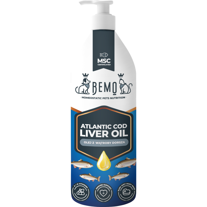Atlantic Cod Liver Oil - cod liver oil for dogs and cats