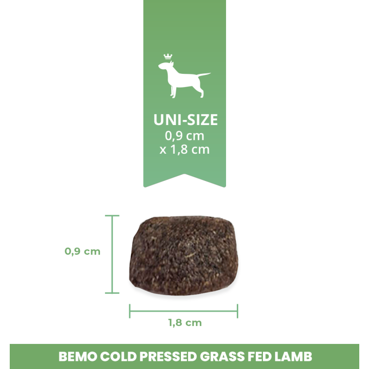 Bemo Cold Pressed Grass Fed Lamb - cold-pressed dog food with lamb