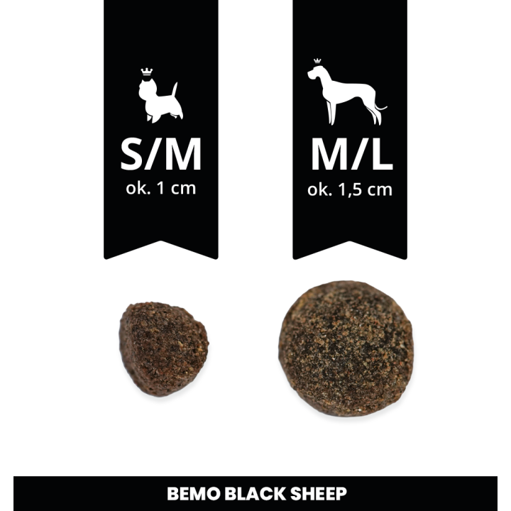 Bemo Black Sheep - monoprotein dry food for adult dogs with lamb