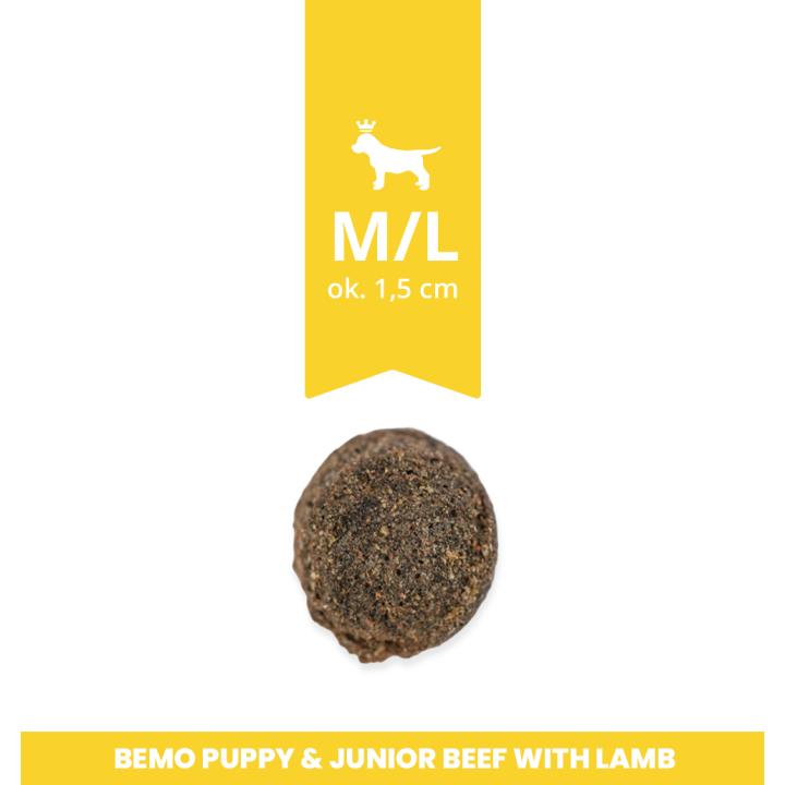 Bemo Puppy & Junior Beef with lamb - dry food for puppies and juniors with beef and lamb