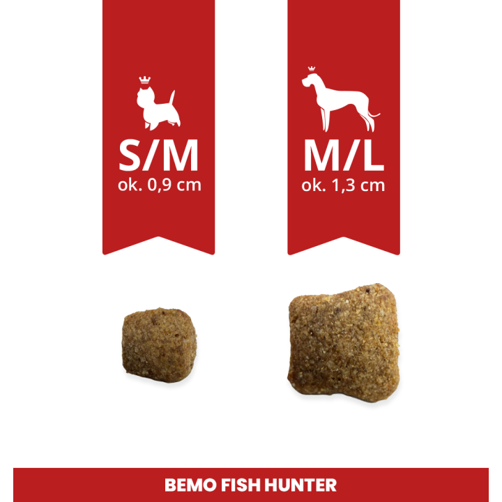 Bemo Fish Hunter - dry food for adult dogs with beef and fish