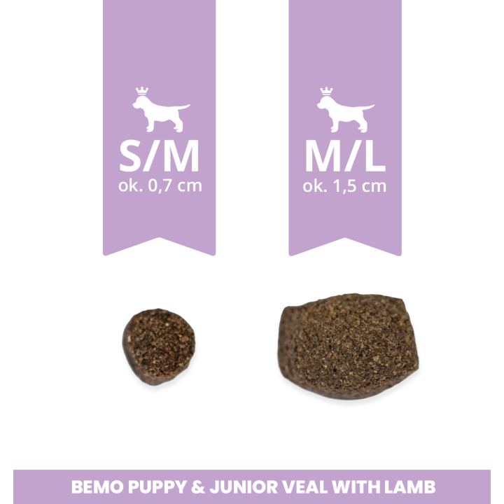 Puppy & Junior Veal with Lamb - dry food veal with lamb for puppies and juniors
