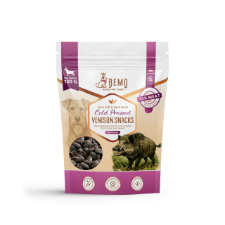 Bemo Cold Pressed Venison Snacks - półmiękkie smaczki z dziczyzną tłoczone na zimno dla psów