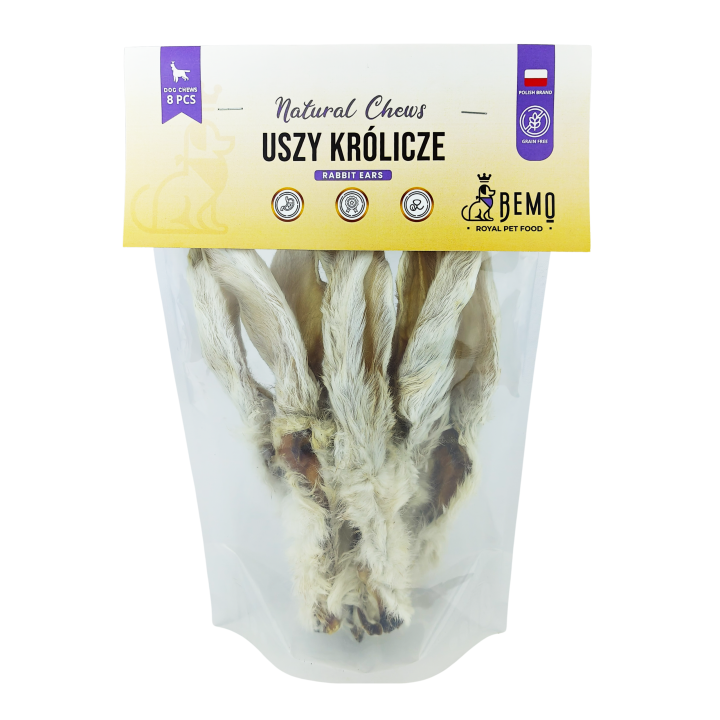 Bemo Rabbit Ears - suszone uszy królicze z sierścią