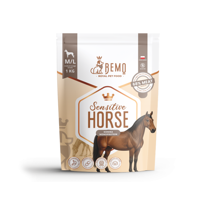 Bemo Sensitive Horse – hipoalergiczna karma sucha dla psa z koniną