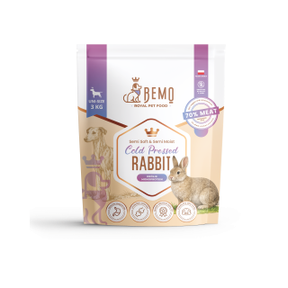 Bemo Cold Pressed Rabbit -  półwilgotna i półmiękka karma tłoczona na zimno z królikiem