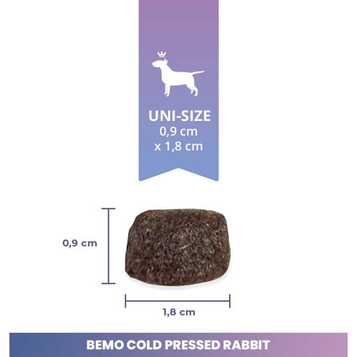 Bemo Cold Pressed Rabbit -  półwilgotna i półmiękka karma tłoczona na zimno z królikiem