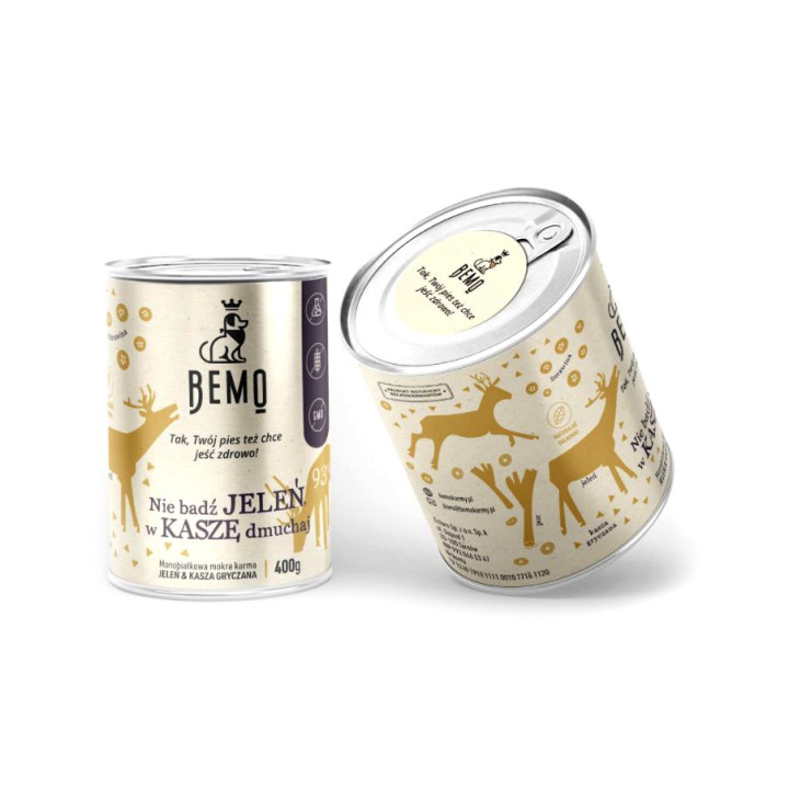 Wet dog food – Deer with buckwheat