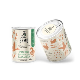 Wet dog food – Duck with millet