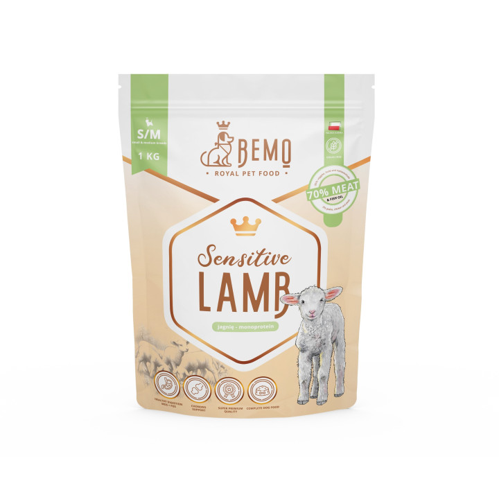 Bemo Sensitive Lamb - hypoallergenic dry dog food with lamb
