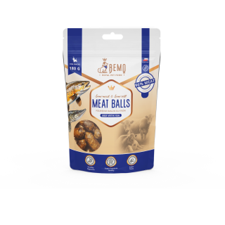 Meat Balls Beef with fish - semi-soft treats for dogs with fish