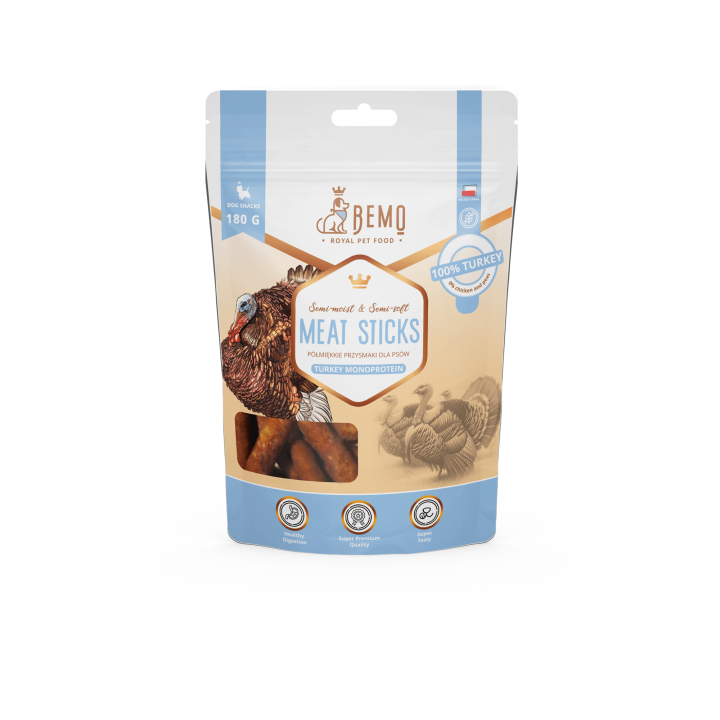 BEMO MEAT STICKS Turkey Monoprotein