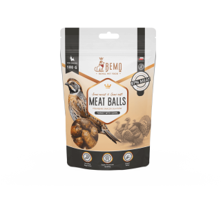 Meat Balls Turkey with quail - semi-soft treats for dogs with quail