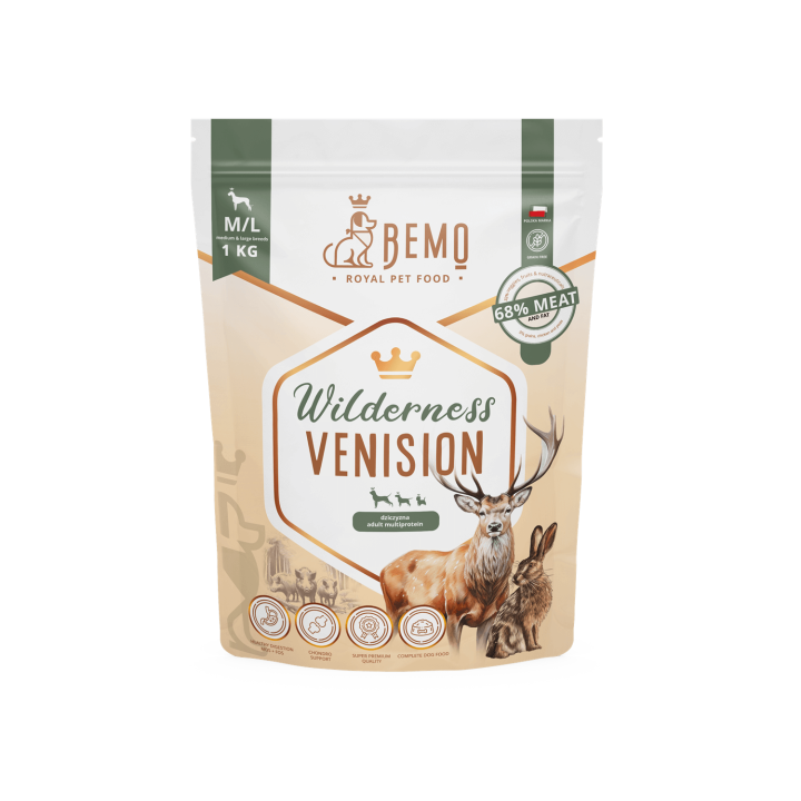 Bemo Wilderness Venison - dry dog food with venison
