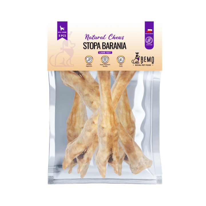 Bemo Lamb Feet - lamb foot - natural chew for dogs
