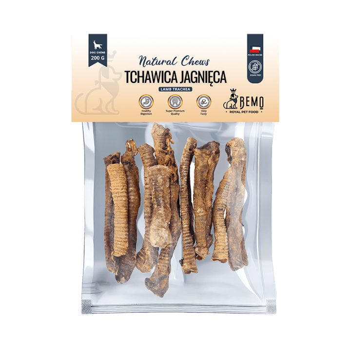 Bemo Lamb Trachea - dried lamb trachea - natural dog chew