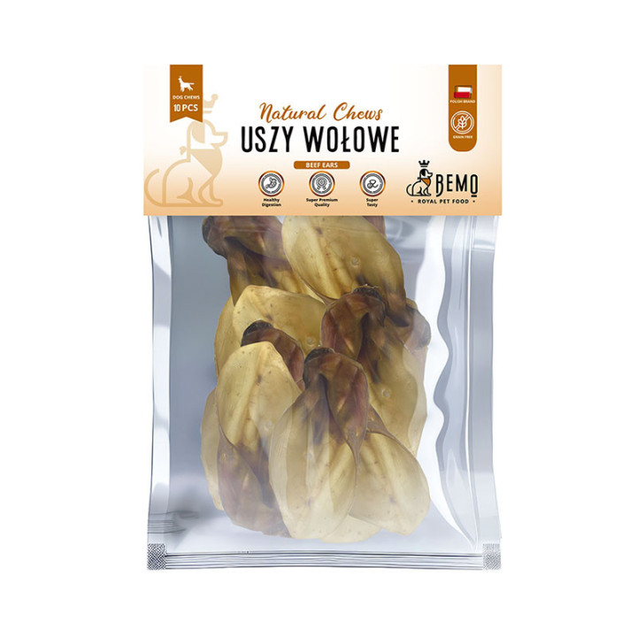 Bemo Beef Ears - dried beef ears - natural chew for dogs