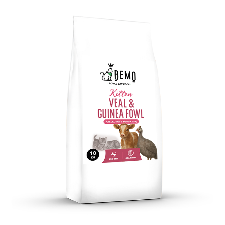 Bemo Kitten Veal & Guinea Fowl – dry food for kittens with veal and guinea fowl